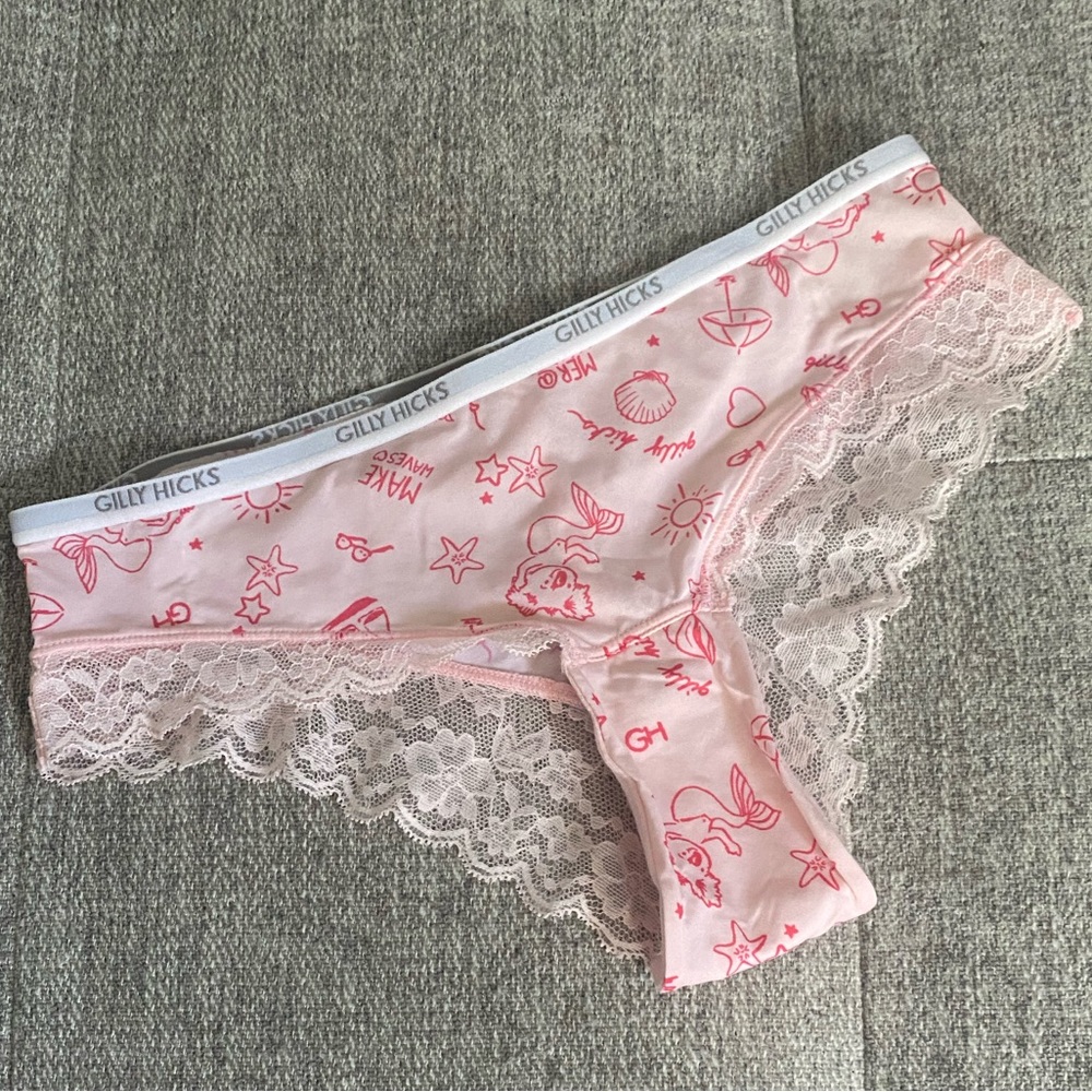 Gilly Hicks Cheeky Pink Lace Panty
